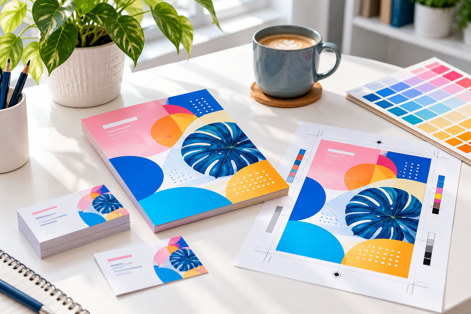 Canva artwork extended into the print bleed area