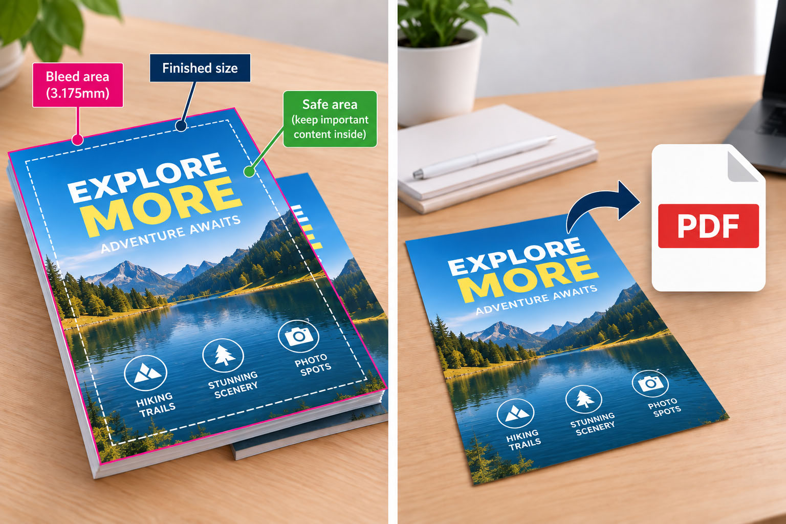 Selecting PDF Print when downloading artwork from Canva