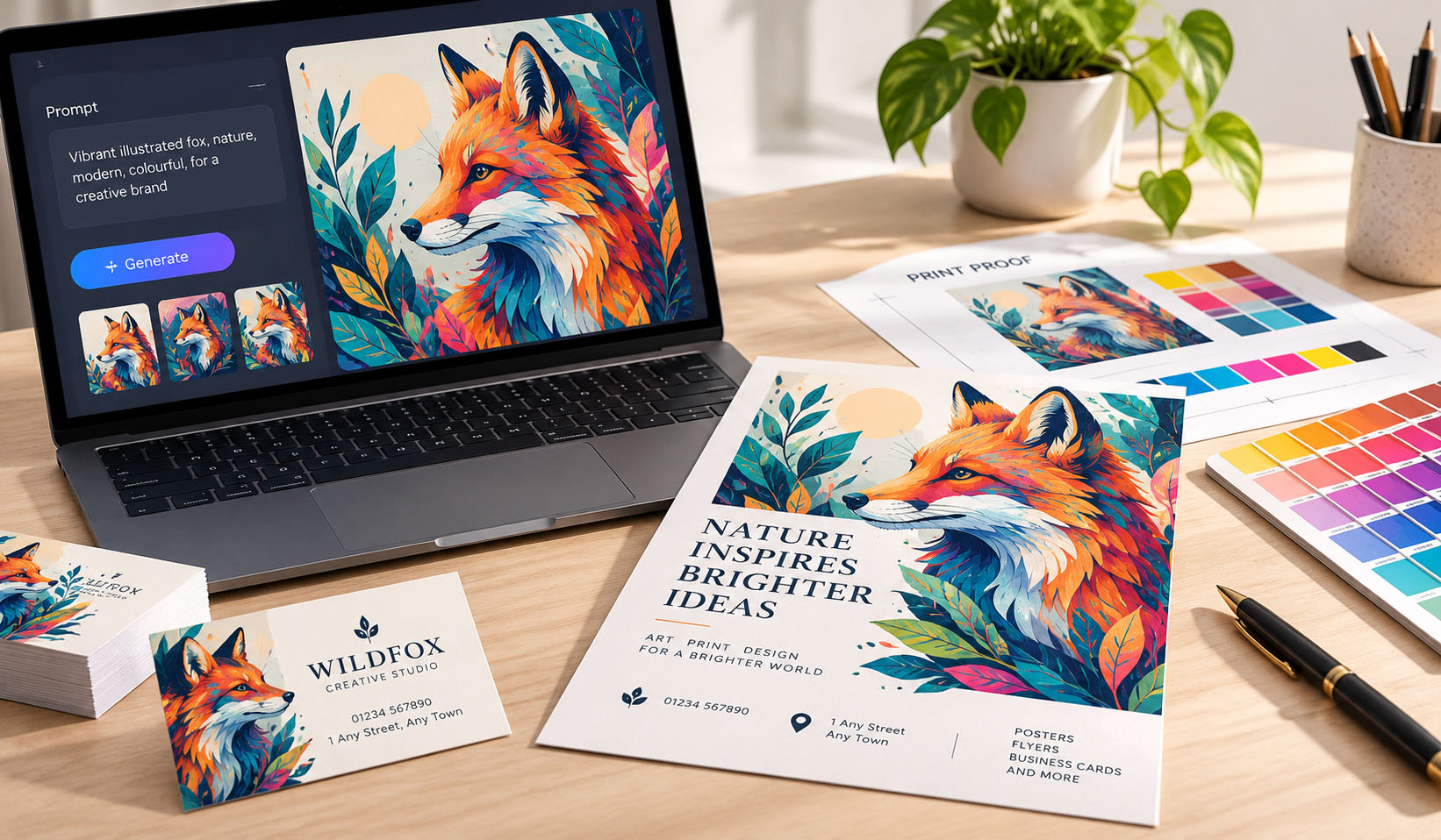 How to Get AI Generated Artwork Printed