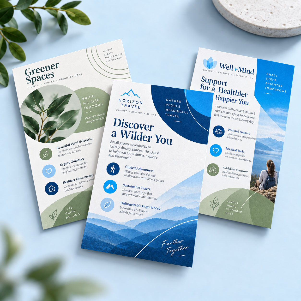 Printed information and promotional leaflets