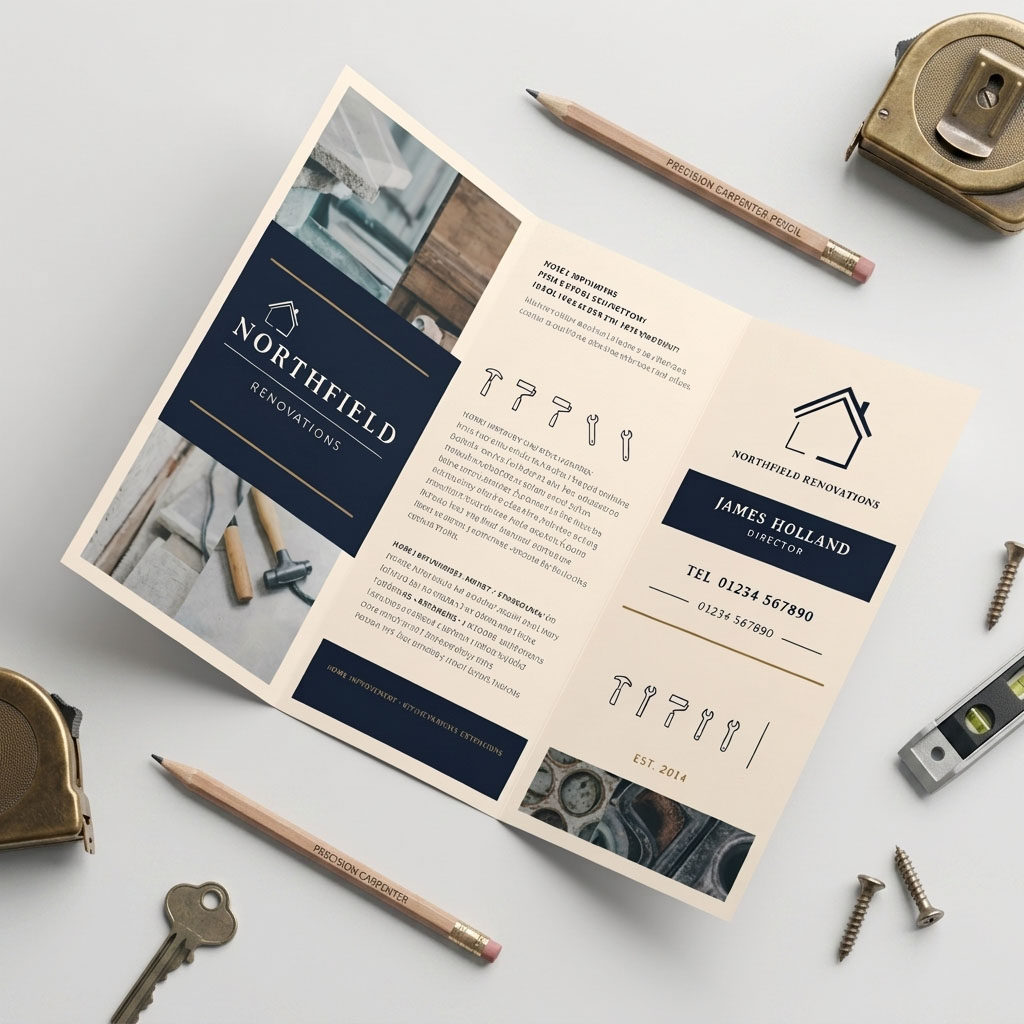 6 page dl folded leaflets