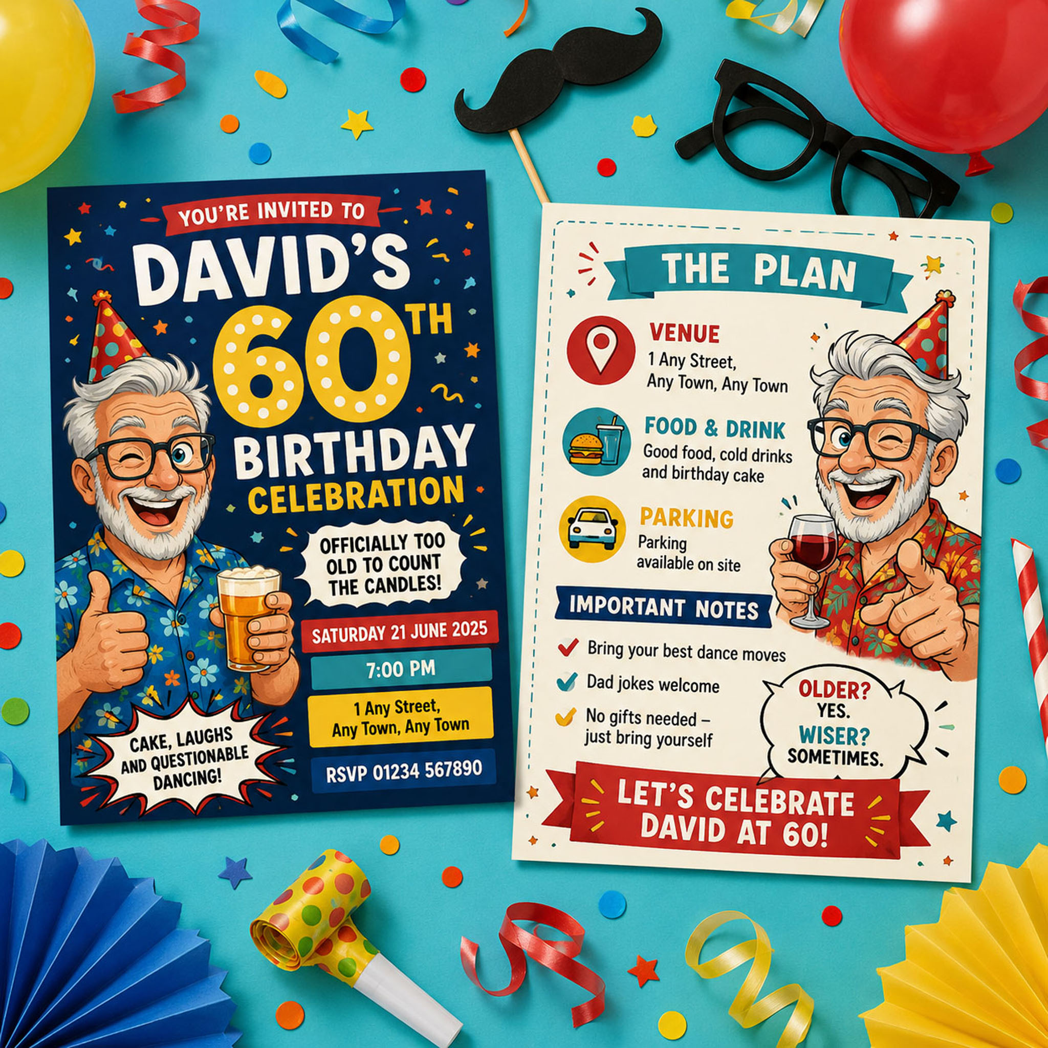 a6 invitations